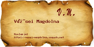 Vései Magdolna névjegykártya