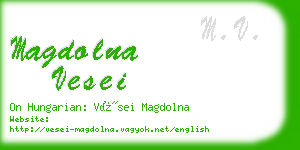 magdolna vesei business card